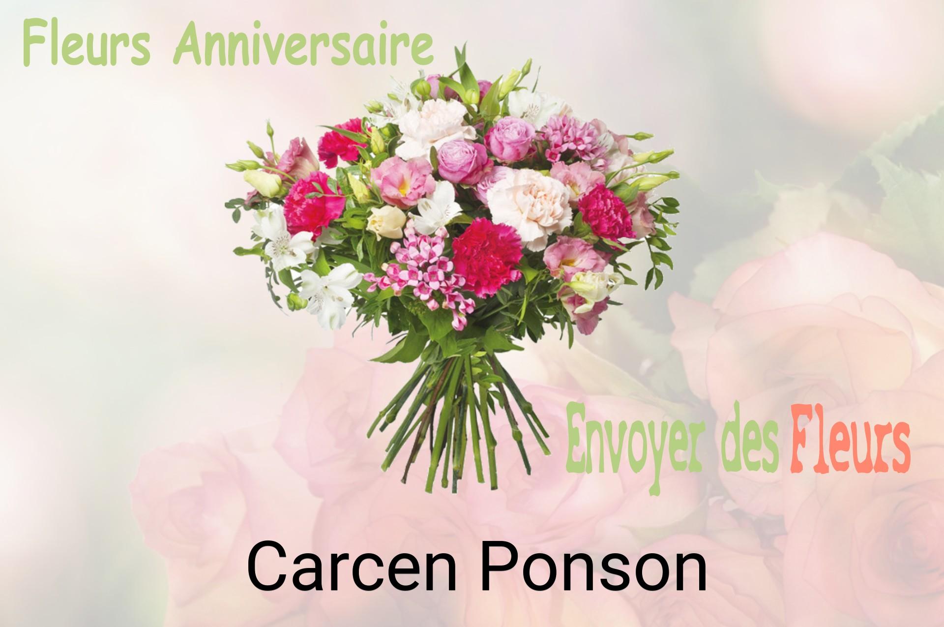 Bouquet de fleurs d’anniversaire livré à Carcen-Ponson