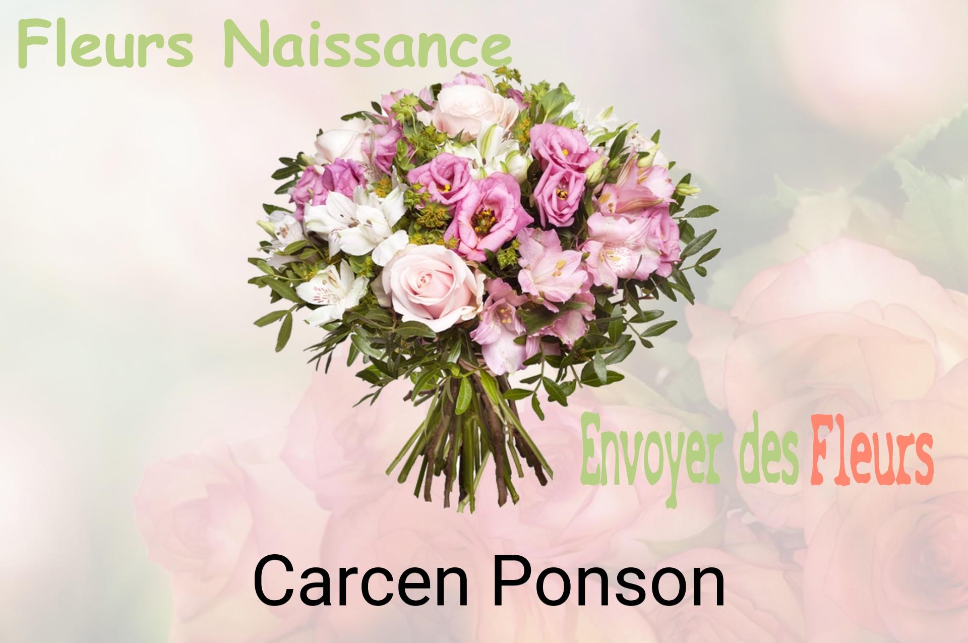 Bouquet de fleurs de naissance livré à Carcen-Ponson